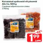 Kuivatatud aprikoosid või ploomid
Alis Co, 500 g
