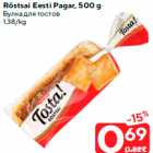 Allahindlus - Röstsai Eesti Pagar, 500 g
