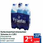 Allahindlus - Karboniseeritud mineraalvesi
Vytautas, 6 x 1,25 l
