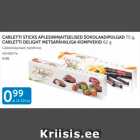 Allahindlus - CARLETTI STICKS APLESINIMAITSELISED ŠOKOLAADIPULGAD 75 G, CARLETTI DELIGHT METSAPÄHKLIGA KOMPVEKID 62 G