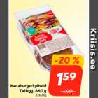 Kanaburgeri pihvid
Tallegg, 660 g