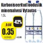 Allahindlus - Karboniseeritud looduslik
mineraalvesi Vytautas
1,5L