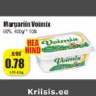 Allahindlus - Margariin Voimix
60%, 400g/ * 10tk