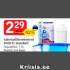 Allahindlus - Vahetusfilterelement
B100-15 Standard