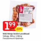 Wild Wings broileri pooltiivad