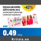 Allahindlus - PADJAKLUBI KOOREJÄÄTIS 100 ML/65 G