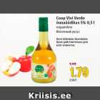 Coop Vivi Verde 
õunaäädikas 5% 0,5 l 