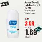 Allahindlus - Sanex Zero% 
rulldeodorant 
50 ml