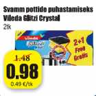 Svamm pottide puhastamiseks Vileda Glitzi Clystal 2 tk