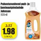 Puhastusvahend puit- ja laminaatpindadele Jahnson 500 ml