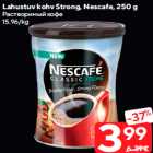 Allahindlus - Lahustuv kohv Strong, Nescafe, 250 g
