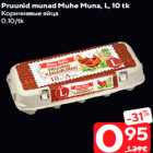 Pruunid munad Muhe Muna, L, 10 tk
