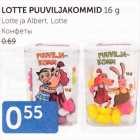 LOTTE PUUVILJAKOMMID 16 G