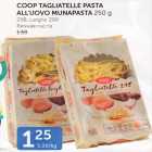 COOP TAGLIATELLE PASTA ALL´UOVO MUNAPASTA 250 G