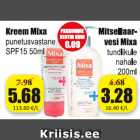 Kreem Mixa punetusvastane SPF15 50 ml - 5,68; Mitselaarvesi Mixa tundlikule 200 ml - 3,28