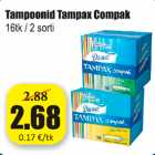 Tampoonid Tampax Compak