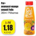 Pai+ ananassi-mango smuuti Felix