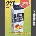 Allahindlus - Valio Pere virsikujogurt, 0,1%, 1 kg