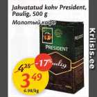 Allahindlus - Jahvatatud kohv President, Paulig, 500 g