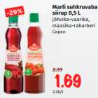 Allahindlus - Marli suhkruvaba
siirup 0,5 L