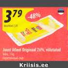 Juust Atleet Originaal 26%, viilutatud
Valio, 1 kg