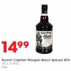 Alkohol - Rumm Captain Morgan Blask Spiced 40%, 70 cl