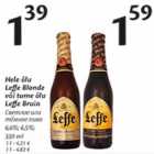 Allahindlus - Hele õlu Leffe Blonde või tume õlu Leffe Bruin