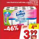 Allahindlus - Tualettpaber
Lotus Flush & Go Soft Embo, 3-kihiline, 16 rulli