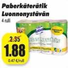 Allahindlus - Paberkäterätik Luonnonystävän 4 rulli