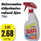 Allahindlus - Universaalne
üldpuhastusvahend Ajax 
750ml