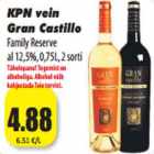 Allahindlus - KPN vein
Gran Castillo
Family Reserve
al 12,5%, 0,75L, 2 sorti