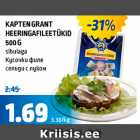 Allahindlus - KAPTEN GRANT HEERINGAFILEETÜKID 500 G