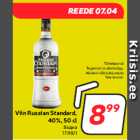 Allahindlus - Viin Russian Standard,
40%, 50 cl
