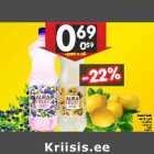 Aura Fruit
vesi, 1,5 l
• mustika
• sidruni