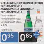 Allahindlus - S.PELLEGRINO KARBONISEERITUD MINERAALVESI 1 L, ACQUA PANNA LOODUSLIK MINERAALVESI 1 L