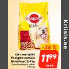 Kuiv koerasööt
Pedigree looma ja
linnulihast, 8,4 kg