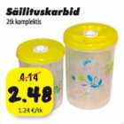 Allahindlus - Säilituskarbid 2tk komplektis