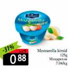 Mozzarella kirsid
125g
