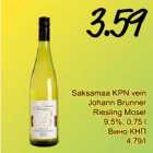 Allahindlus - Saksamaa KPN vein Johann Brunner Reisling Mosel