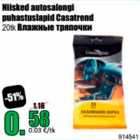 Allahindlus - Niisked autosalongi puhastuslapid Casatrend 20 tk