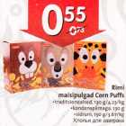 Allahindlus - Rimi maisipulgad Corn Puffs .traditsionaalsed, 130 g
. kondenspiimaga, 130 g .sidruni, 150g 