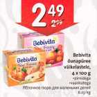 Allahindlus - Bebivita õunapüree väikelastele,4х 100 g . pirnidega
.vaarikatega 