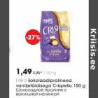 Milka šokolaadipralineed vaniljetäidisega Crispello 150 g