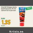 Allahindlus - Oral-B Stages laste
hambapasta 75 ml