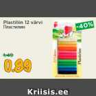 Plastiliin 12 värvi