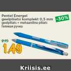 Allahindlus - Pentel Energel
geelpliiatsi komplekt 0,5 mm