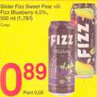 Allahindlus - Siider Fizz Sweet Pear või Fizz Blueberry