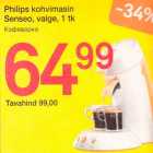 Allahindlus - Philips kohvimasin Senseo, valge, 1 tk