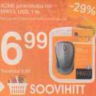 Allahindlus - ACME juhtmevaba hiir MW13, USB, 1 tk