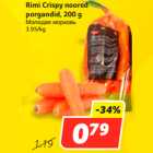 Allahindlus - Rimi Crispy noored
porgandid, 200 g